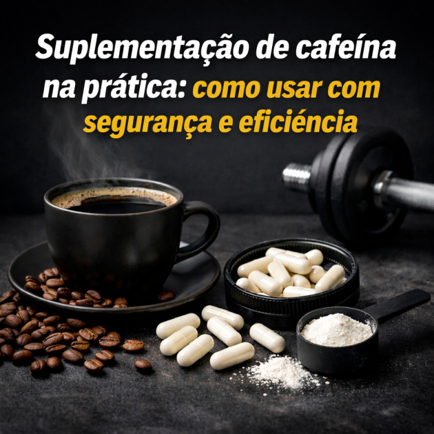Suplementação de cafeína na prática: como usar com segurança e eficiência